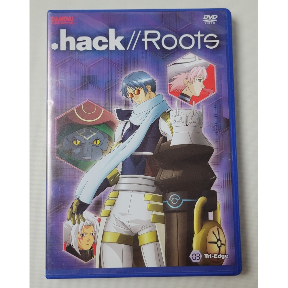 .hack//Roots Vol 3 Tri-Edge DVD Bandai Entertainment Episodes 11-14 Anime 2007